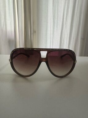 Marc Jacobs Brown Gradient Aviator Sunglasses